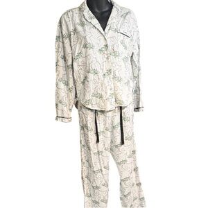 Victoria's Secret women's flannel pajama set extra small top pants